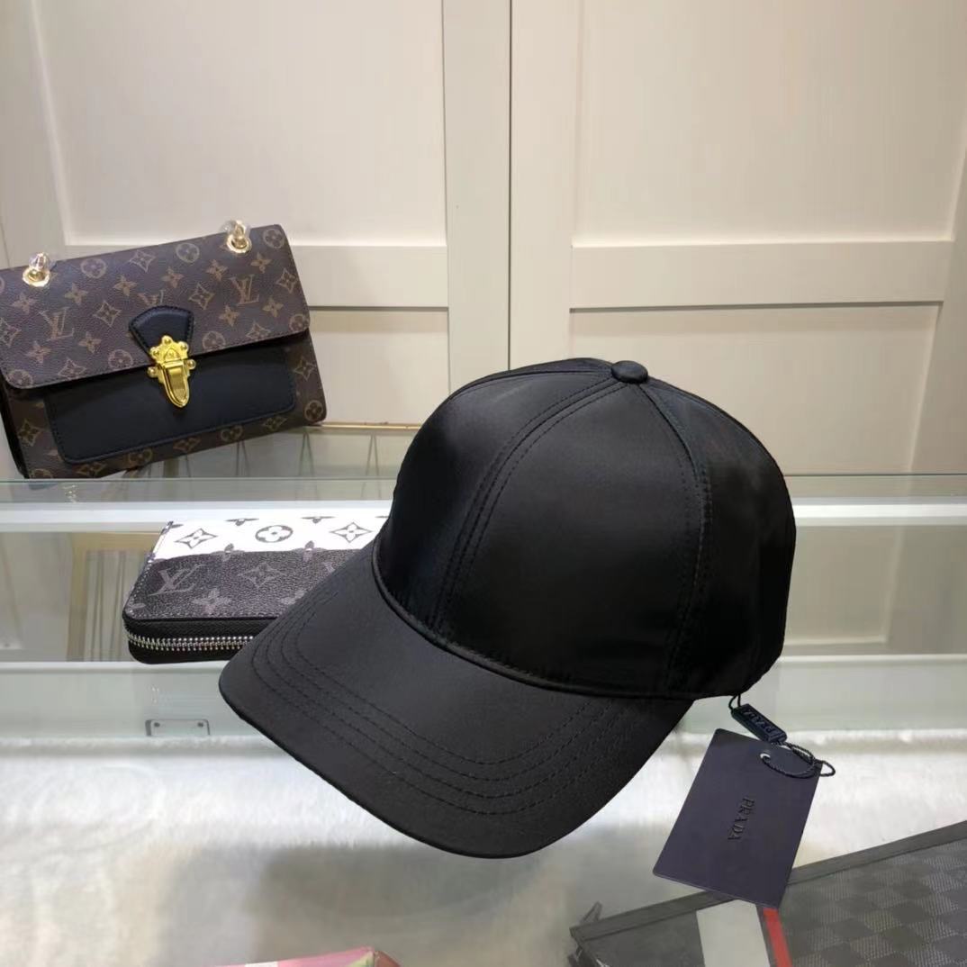 Prada Renylon Baseball Cap Black - PurseAura - Image 3
