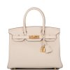 Hermes Birkin 30 Craie Togo Gold Hardware - PurseAura