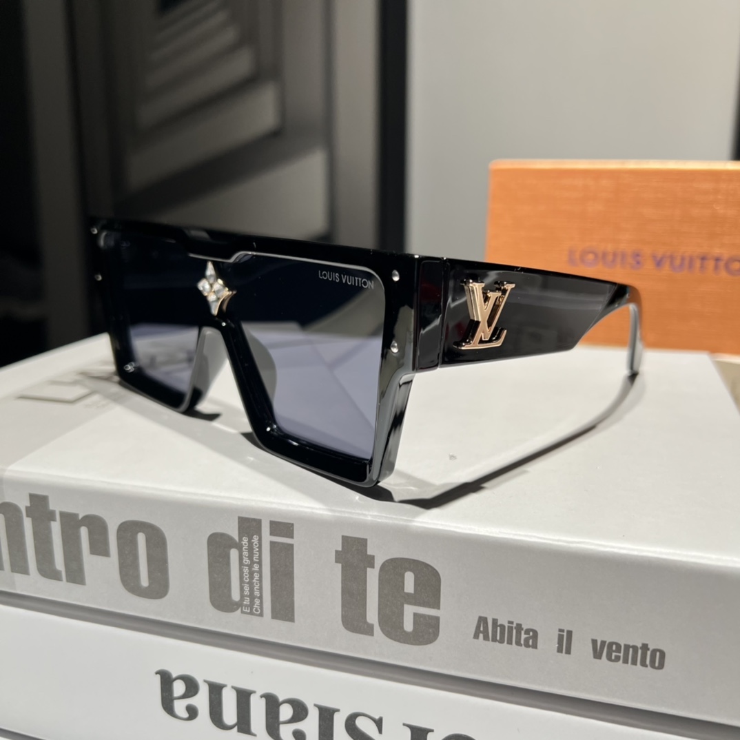 Louis Vuitton Cyclone Sunglasses Black Z1578E - PurseAura - Image 4