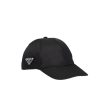 Prada Renylon Baseball Cap Black - PurseAura