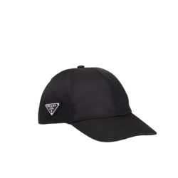 Prada Renylon Baseball Cap Black - PurseAura