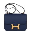 Hermes Constance 24 Bleu Navy Epsom Gold Hardware - PurseAura