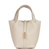 H Handbags Picotin Lock 18 Beton Clemence Gold Hardware