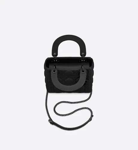 Mini Lady Dior Bag Black Calfskin 17cm - Image 2