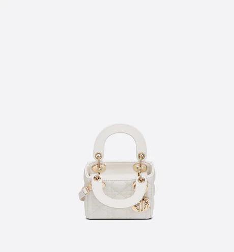 Micro Lady Dior Bag Latte 12cm - Image 2
