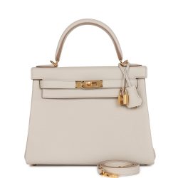 H Handbags Kelly Retourne 28 Beton Togo Gold Hardware