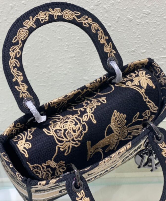 Dior Lady D-Lite Bag Black - Image 6