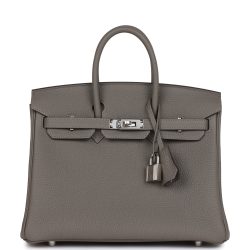 H Handbags Birkin 30 Gris Meyer Togo Palladium Hardware