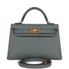 H Handbags Kelly Sellier 20 Vert Amande Epsom Gold Hardware