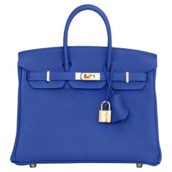Hermes Blue Electric Togo Birkin 35cm Gold Hardware