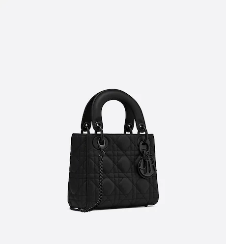 Mini Lady Dior Bag Black Calfskin 17cm