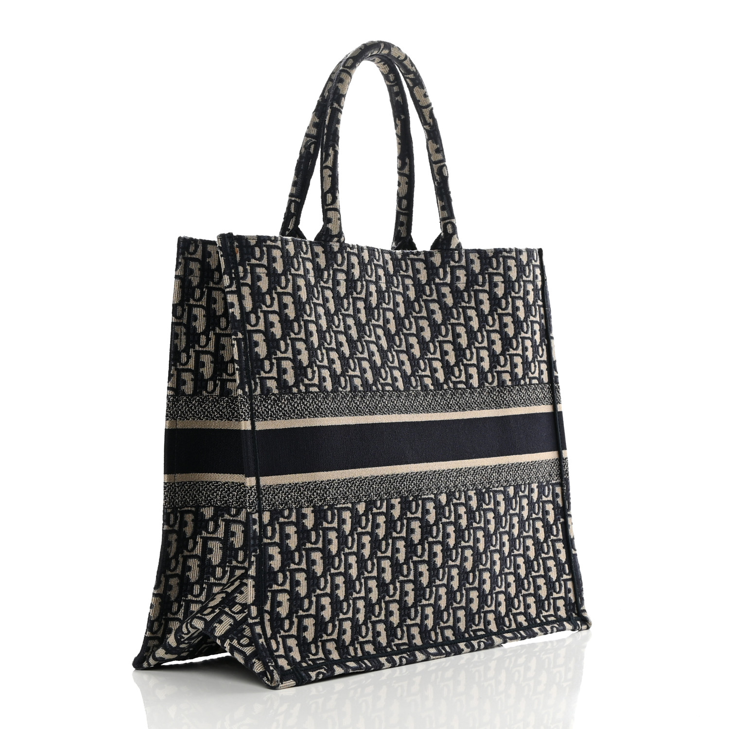 Christian Dior Oblique Large Book Tote Blue - Image 2