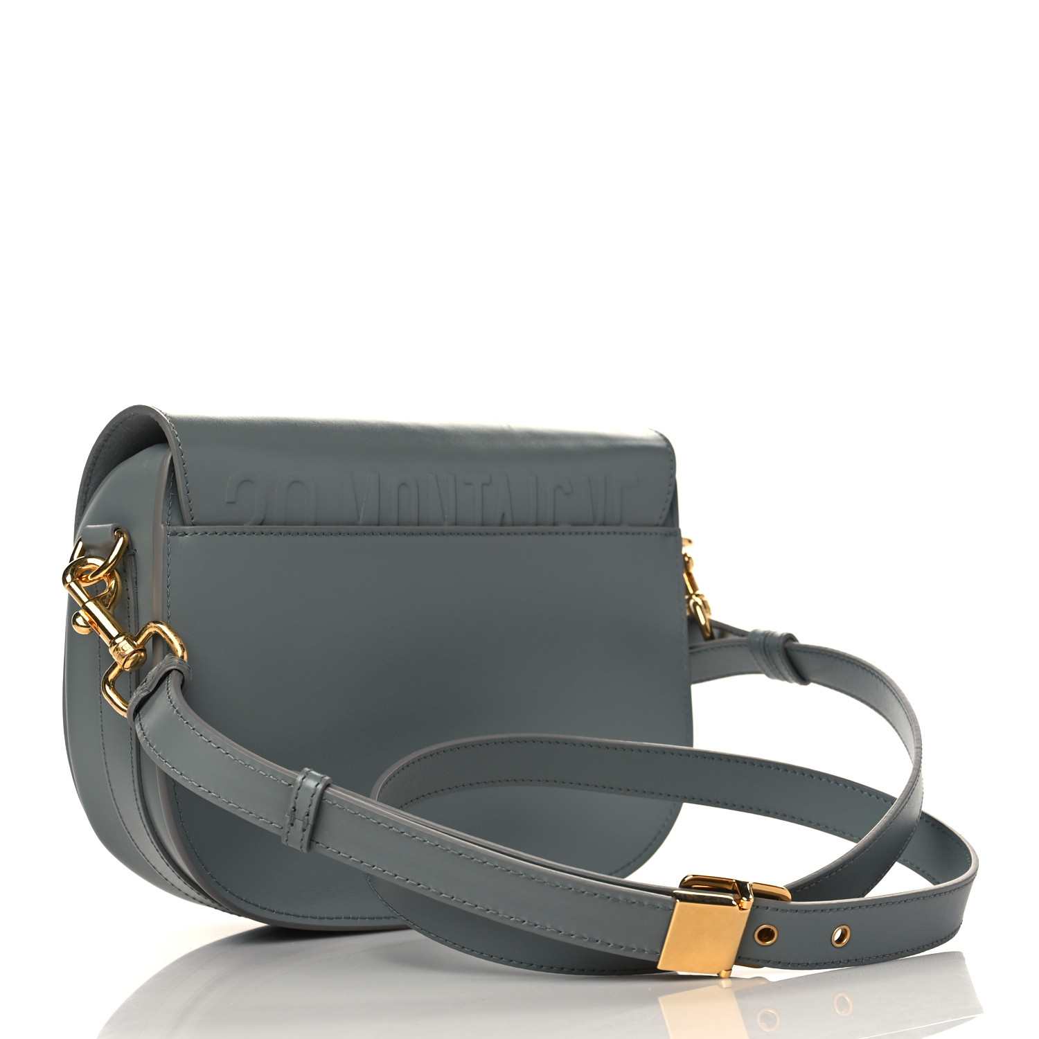 Christian Dior Calfskin Cannage Caro Pouch With Chain Gray - Image 2