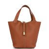 H Handbags Picotin Lock 22 Gold Clemence Gold Hardware