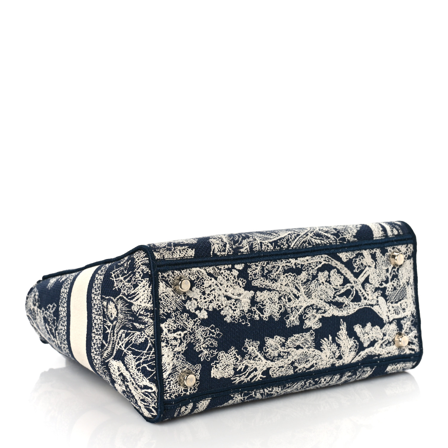 Christian Dior Toile Lady D-Lite Blue - Image 3