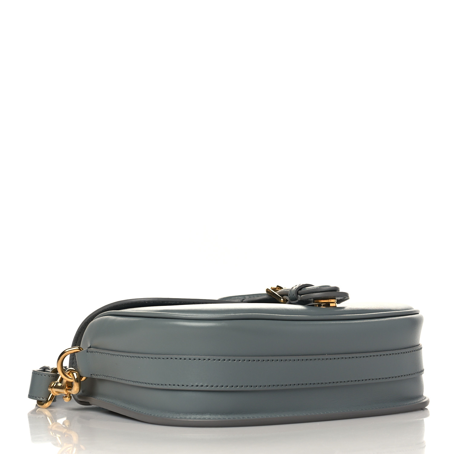 Christian Dior Calfskin Cannage Caro Pouch With Chain Gray - Image 3