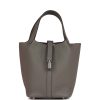 H Handbags Picotin Lock 18 Gris Meyer Clemence Palladium Hardware