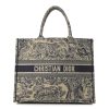 Christian Dior Large  Toile  Book Tote Blue