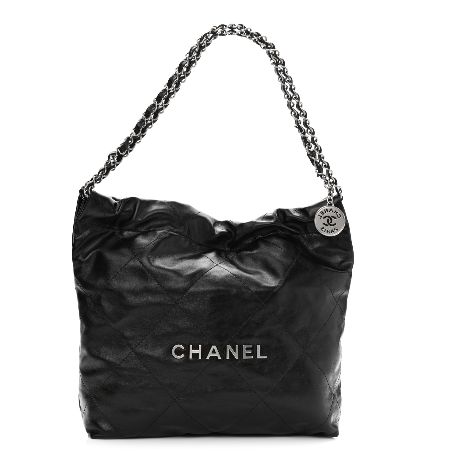 Chanel 22 Small Handbag Shiny Calfskin