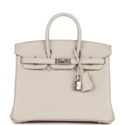Hermes Birkin 25 Beton Togo Palladium Hardware