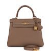 H Handbags Kelly Retourne 25 Etoupe Togo Gold Hardware
