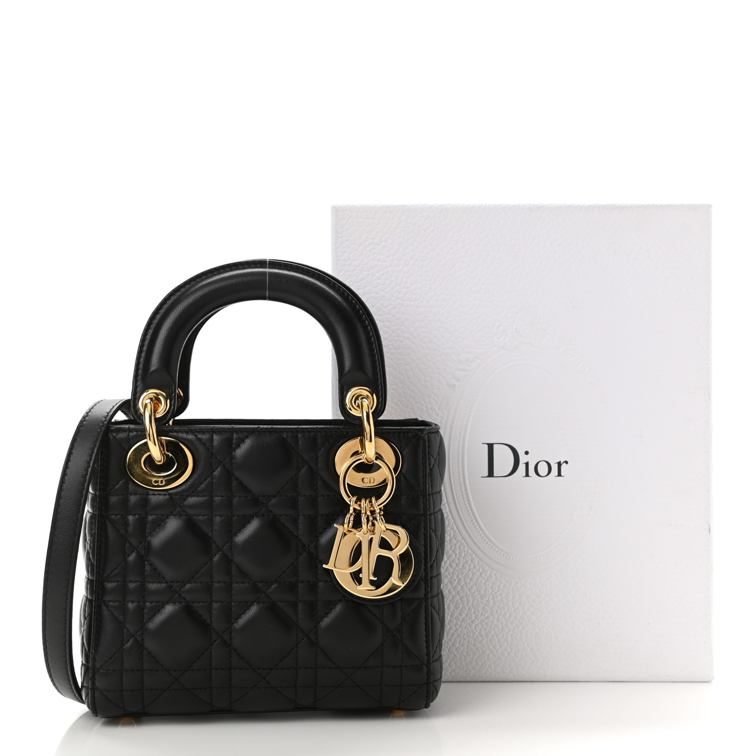 Christian Mini Lady Dior Black 17Cm - Image 4