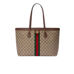 Gucci Ophidia Medium Tote Bag Beige And Ebony 631685 96Iwb 8745