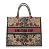 Christian Dior Large Broderie Dior Flowers Book Tote