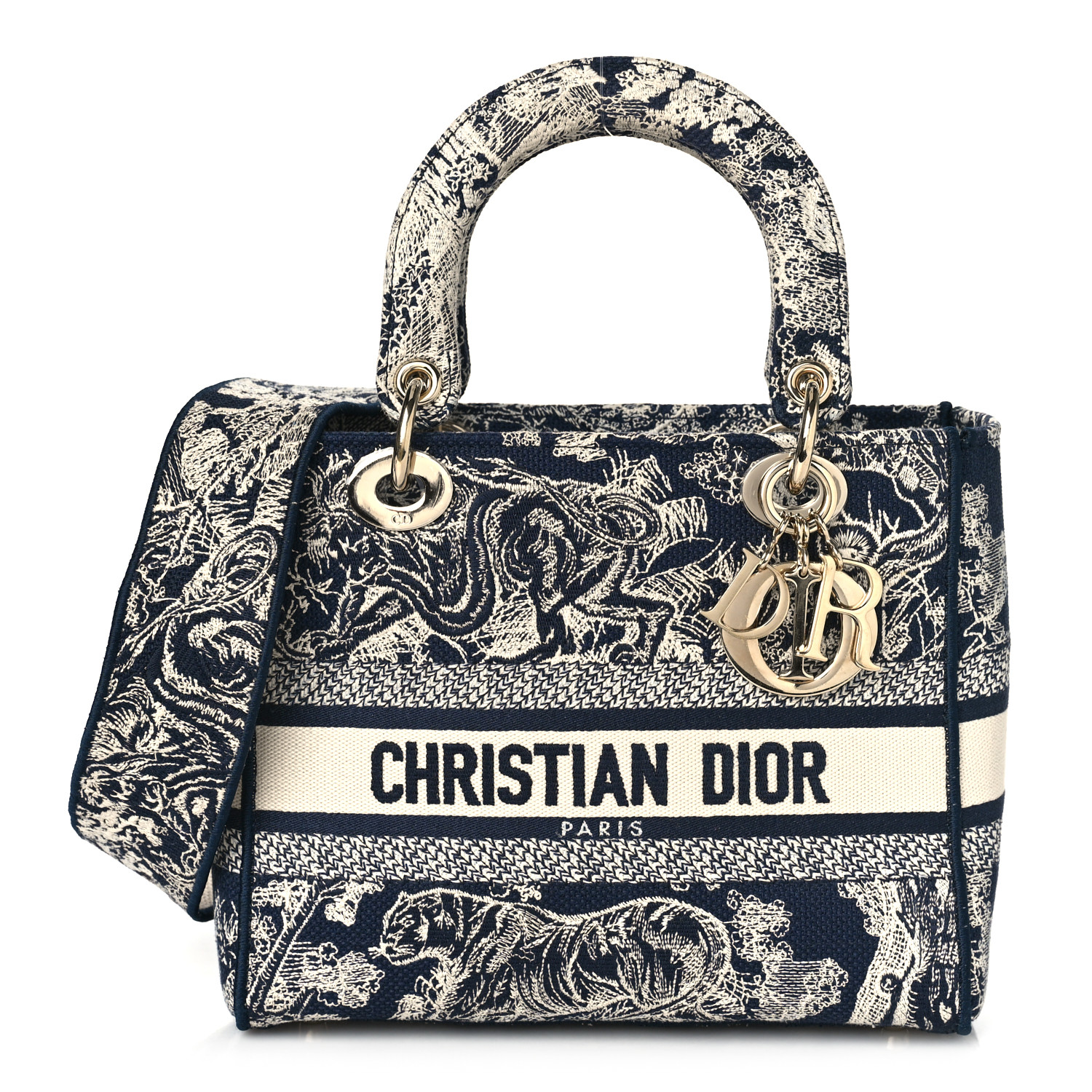 Christian Dior Toile Lady D-Lite Blue