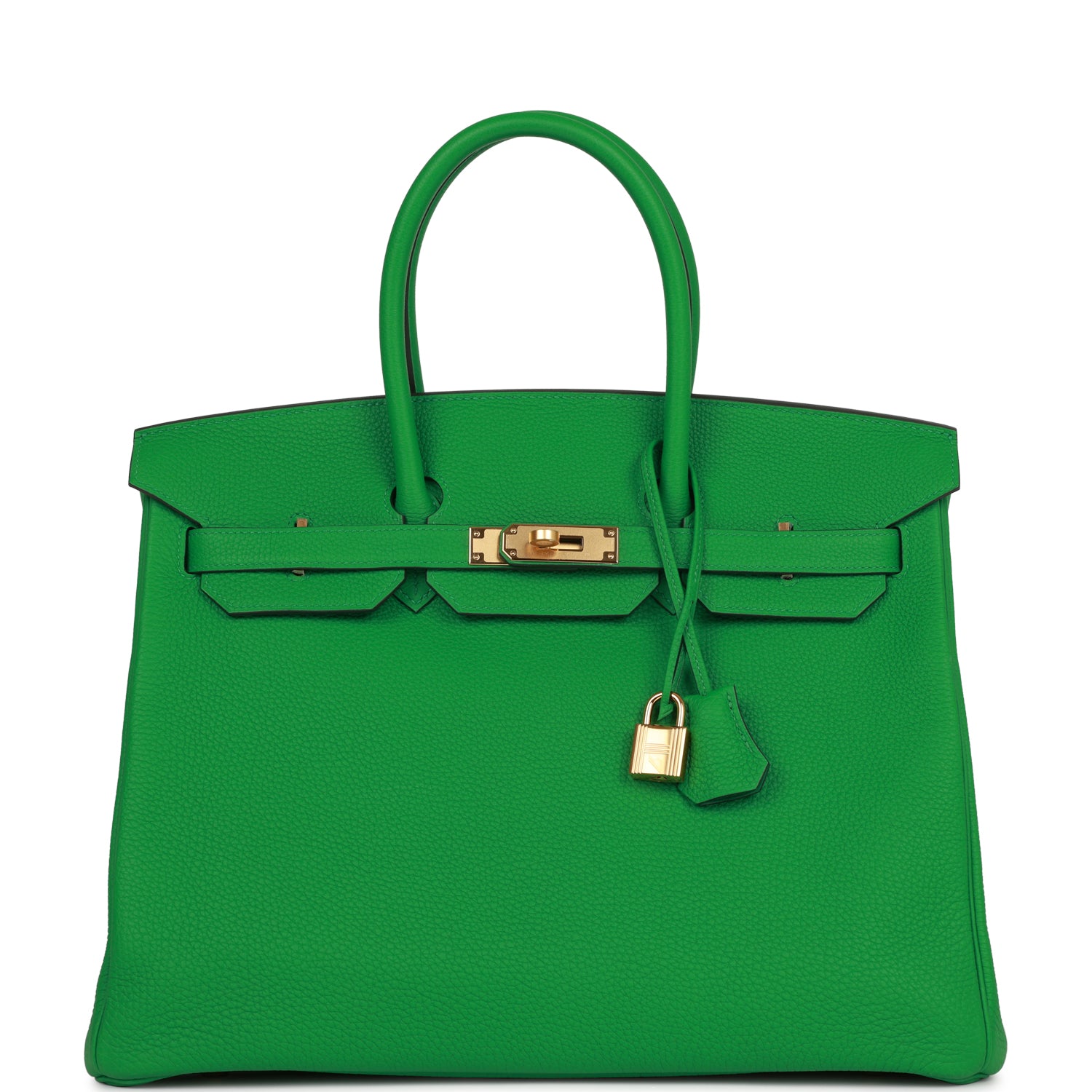H Handbags Birkin 35 Bamboo Togo Gold Hardware