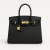 H Handbags Birkin 30 Bleu Nuit Togo Gold Hardware