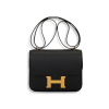 H Handbags Constance Bag 18 Black Epsom Gold Hardware