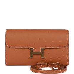 Hermes Constance Wallet To Go Gold Epsom Gold Hardware