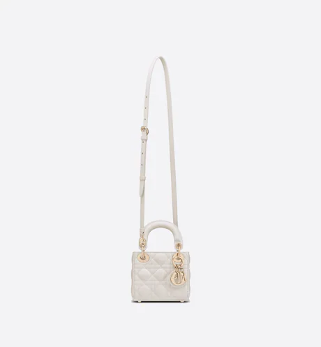 Micro Lady Dior Bag Latte 12cm - Image 3