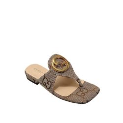 Gucci Women's Gucci Blondie Thong Sandal Brown