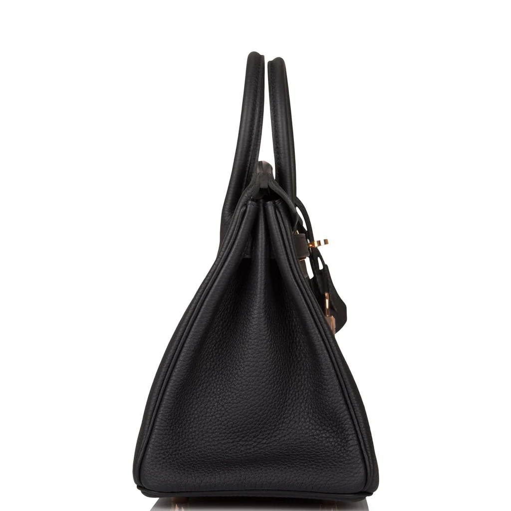 Hermes Birkin 25 Black Togo Gold Hardware - Image 3