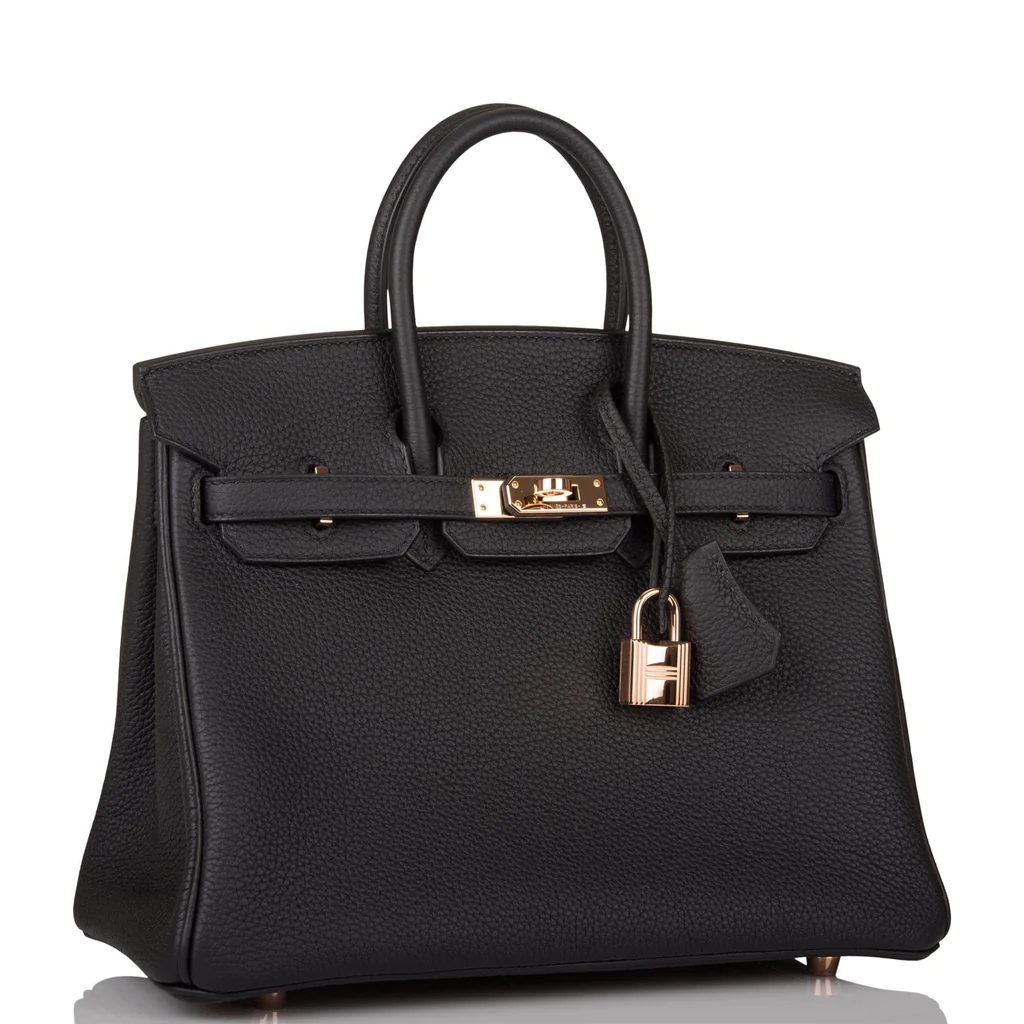 Hermes Birkin 25 Black Togo Gold Hardware - Image 2