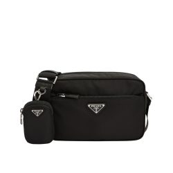 Prada Patent Leather Mini Pouch Black 14Cm