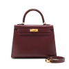 Hermes Kelly 25 Special Order Sombrero Rouge H Brushed