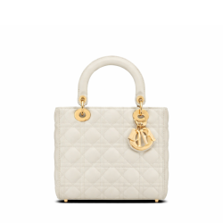 Medium Lady Dior Bag Latte