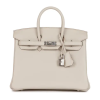H Handbags Birkin 25 Beton Togo Palladium Hardware