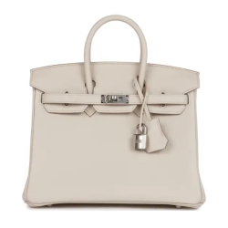 H Handbags Birkin 25 Beton Togo Palladium Hardware