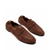 Prada Shuffle Antiqued Suede Loafers