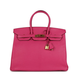 Hermès Birkin 35 in Rose Tyrien with Gold Hardware