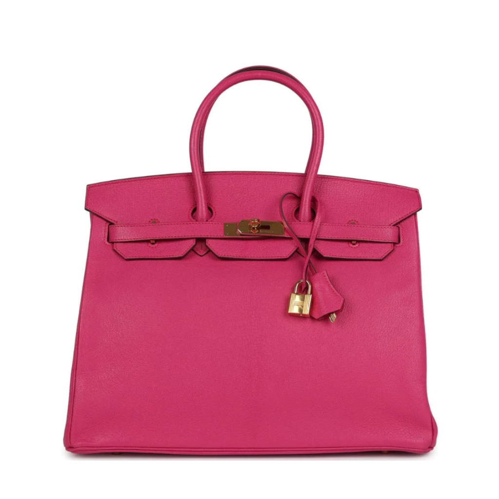 Hermès Birkin 35 in Rose Tyrien with Gold Hardware