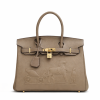 Hermes Birkin 30CM Taupe Horse Draw Carriage Embossed