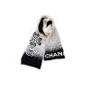 Chanel Knit Scarf Black and White