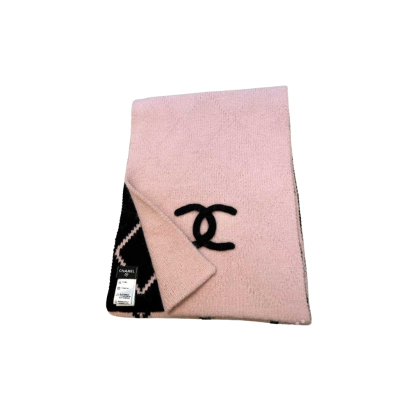 Chanel Diamond Patterned Cshmere Scarf