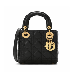 Christian  Mini Lady Dior Black 17Cm