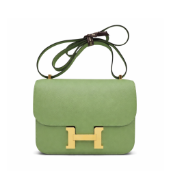 Hermès Constance 18 Vert Criquet Epsom Gold Hardware